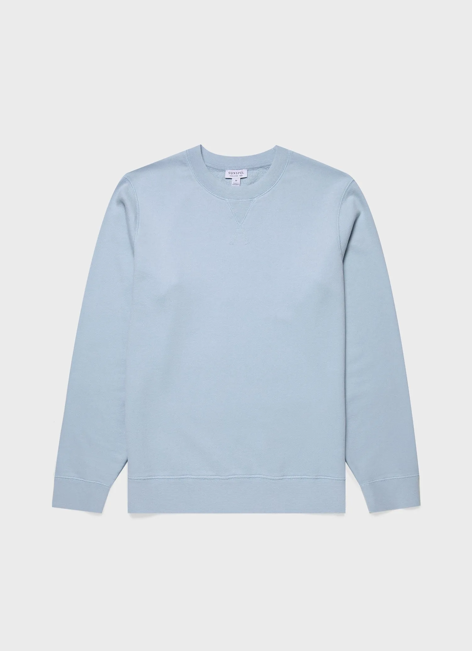 Men's Loopback Sweatshirt in Blue Mist sold by Sunspel
