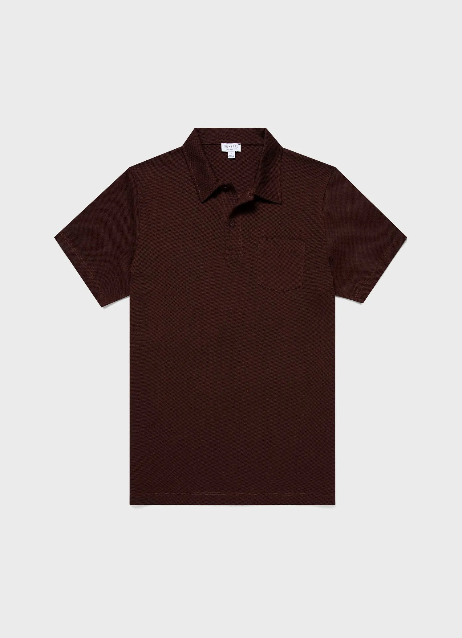 Men's Riviera Polo Shirt in Raisin sold by Sunspel