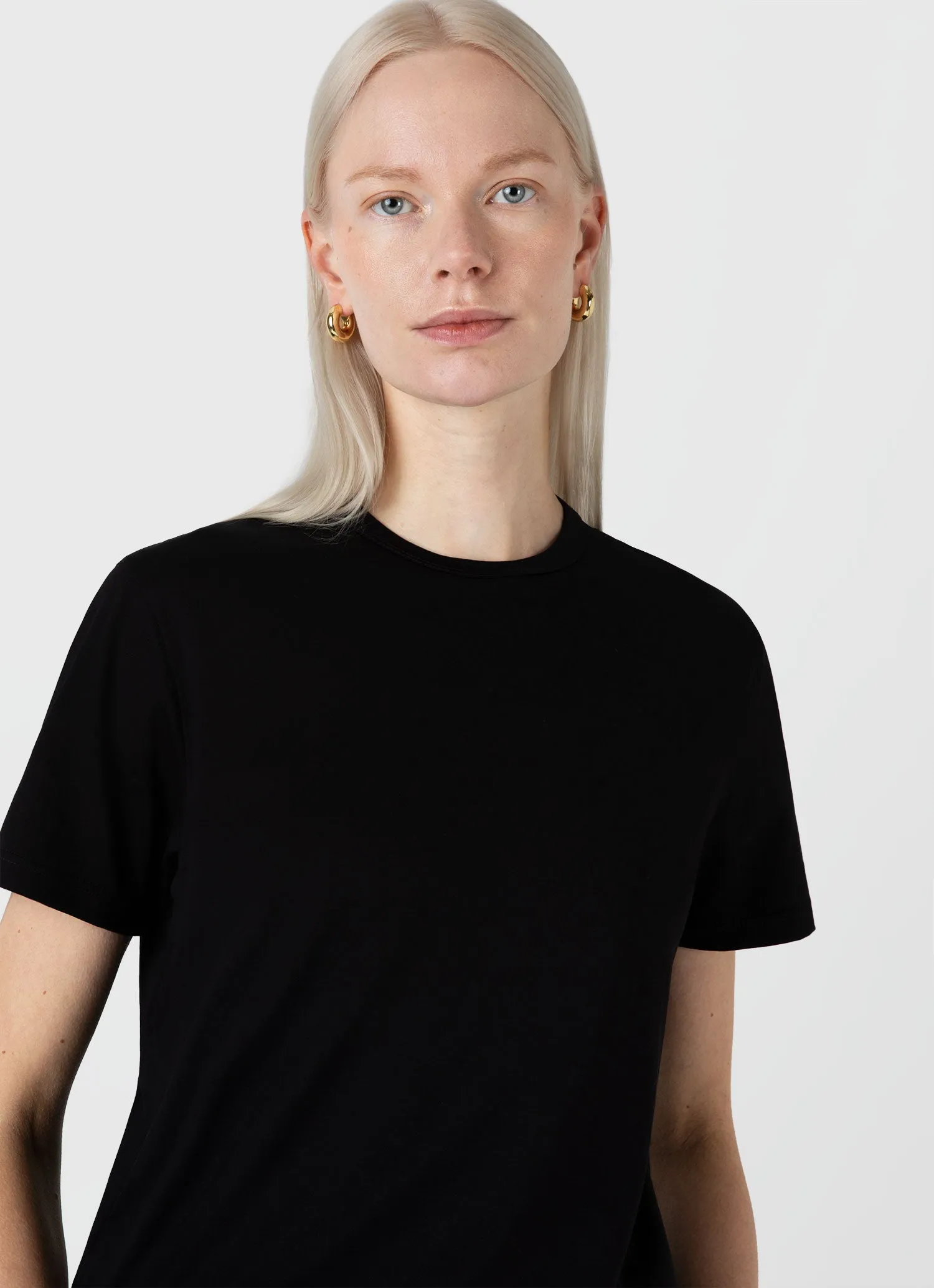 Women's Everyday T-shirt in Black sold by Sunspel product image thumbnail 4