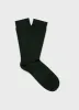 Men's Cotton Socks in Holly Green sold by Sunspel