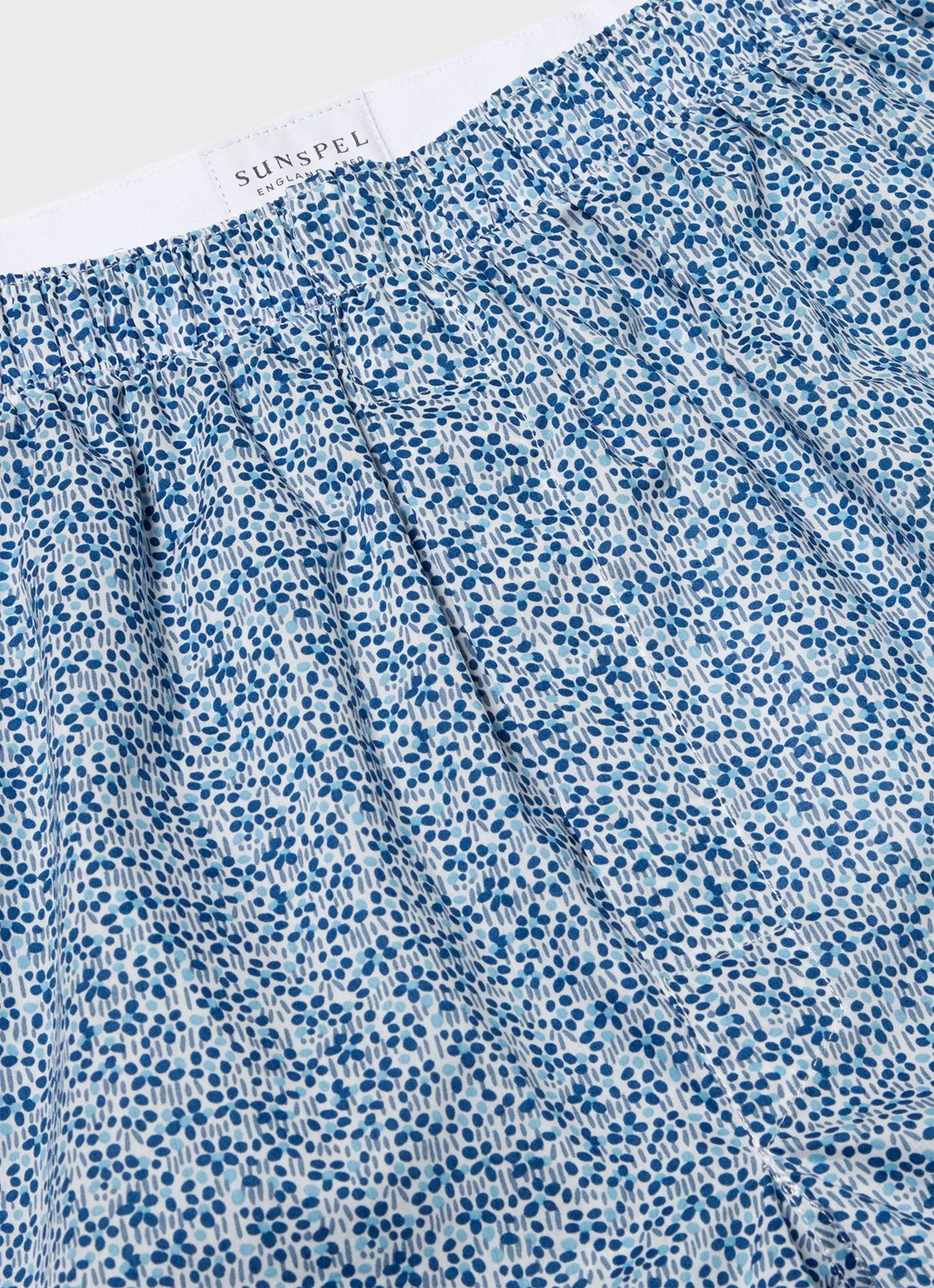Men's Classic Boxer Shorts in Liberty Fabric in Ink Blue Meadow sold by Sunspel product image thumbnail 4