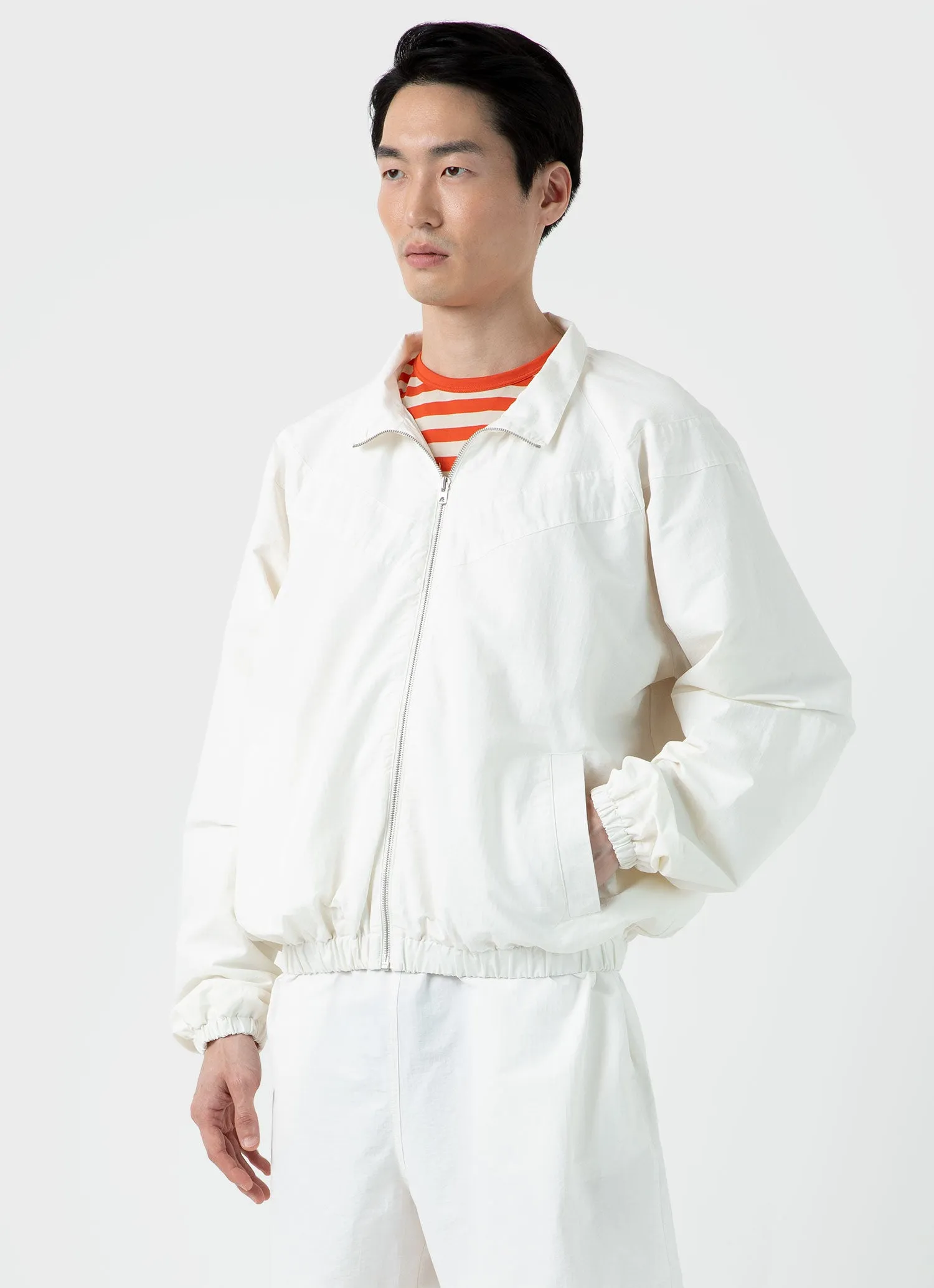 Men's Sunspel x Nigel Cabourn Ripstop Army Jacket in Off White sold by Sunspel product image thumbnail 2