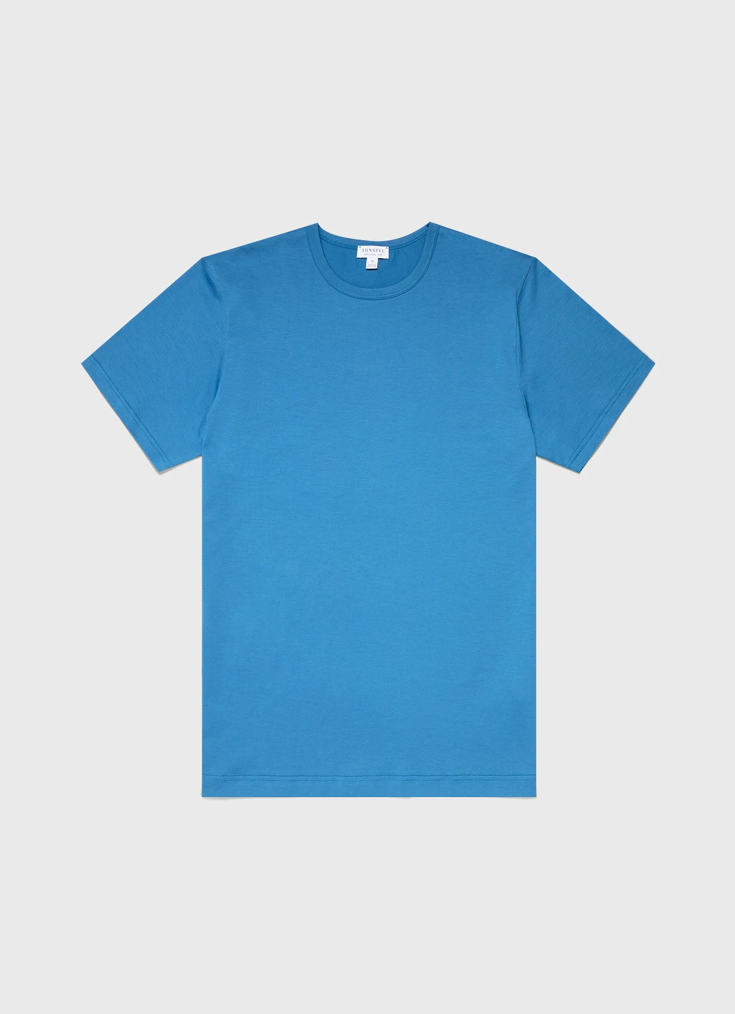 Men's Classic T-shirt in Blue Jean sold by Sunspel