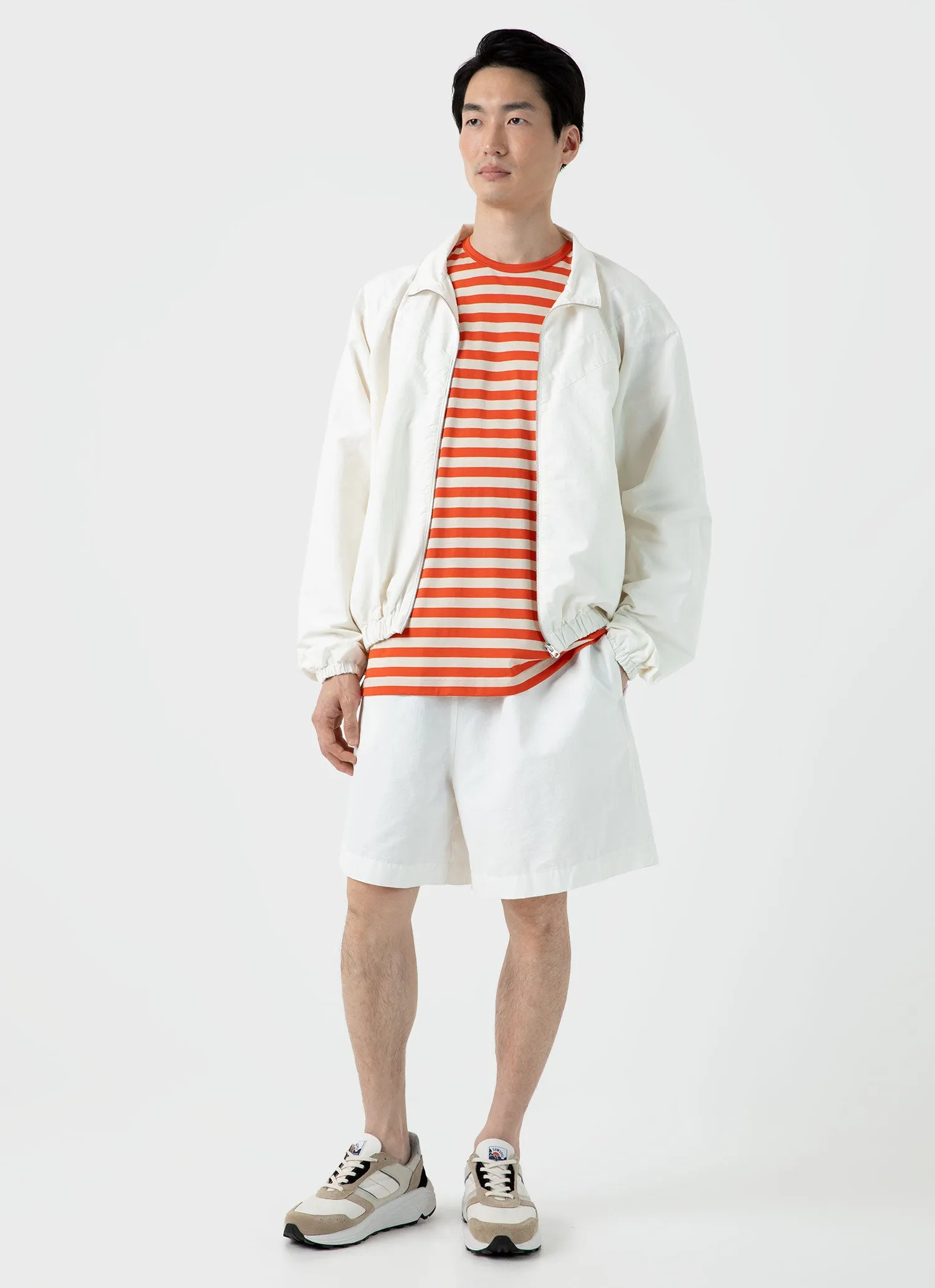 Men's Sunspel x Nigel Cabourn Ripstop Army Jacket in Off White sold by Sunspel product image thumbnail 3