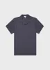 Men's Heavyweight Polo Shirt in Slate Blue sold by Sunspel