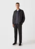 Men's Heavyweight Polo Shirt in Slate Blue sold by Sunspel
