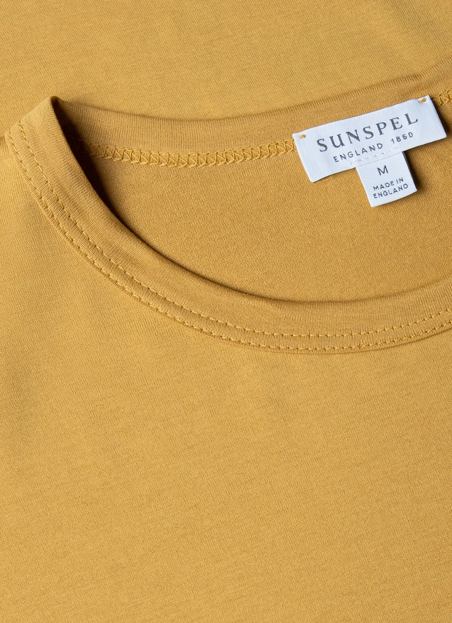 Men's Classic T-shirt in Mustard sold by Sunspel product image thumbnail 4