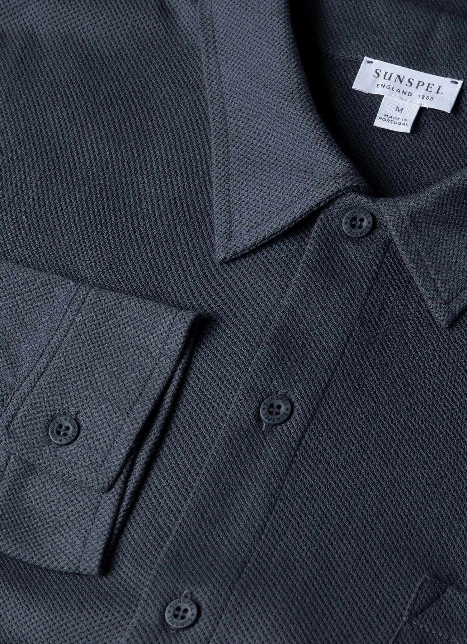 Men's Riviera Shirt in Slate Blue sold by Sunspel product image thumbnail 4