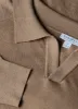 Men's Sea Island Cashmere Polo Shirt in Oat sold by Sunspel
