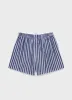 Men's Classic Boxer Shorts in Navy/White sold by Sunspel