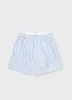 Men's Classic Boxer Shorts in Sky Blue/White sold by Sunspel