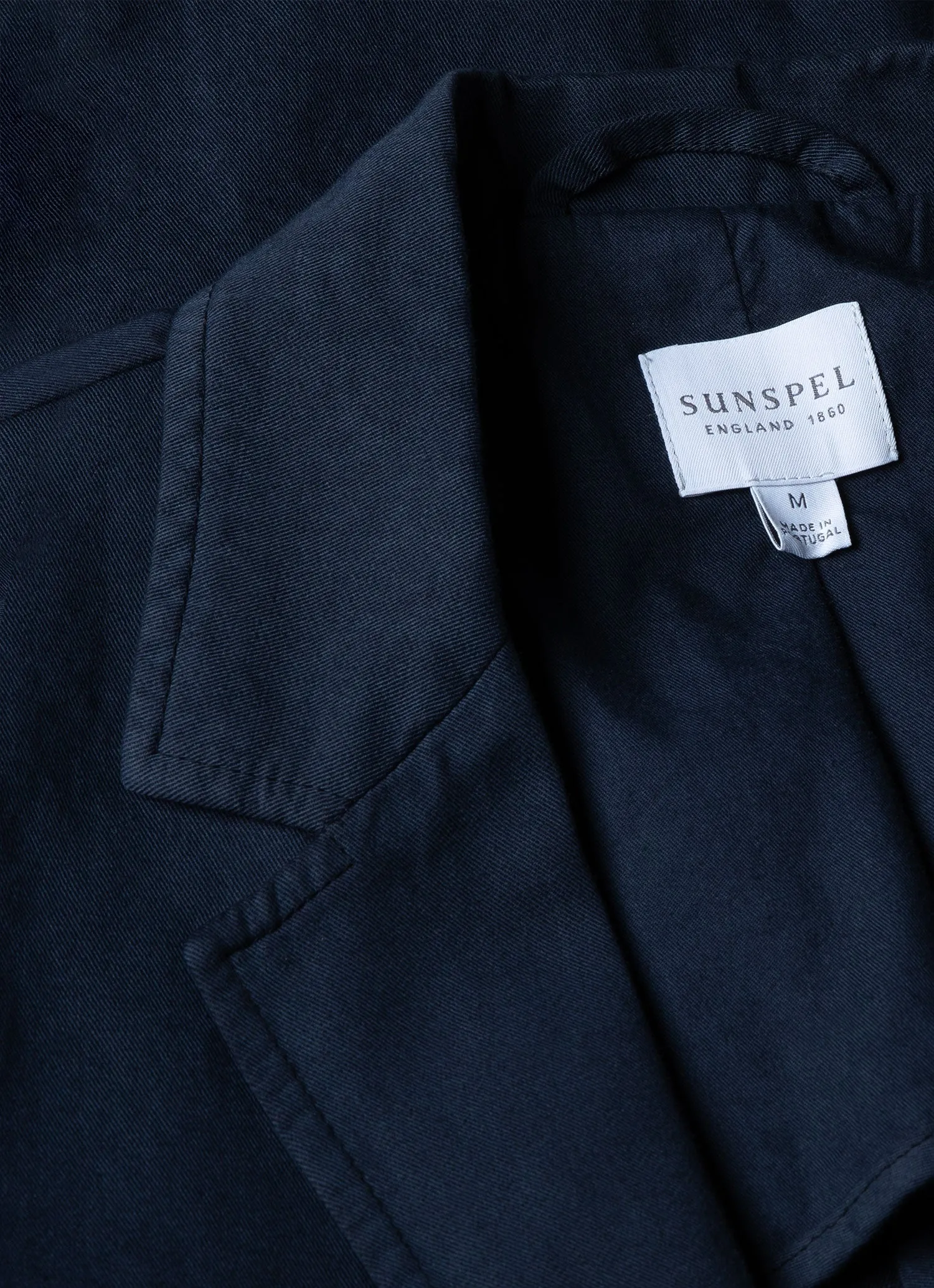 Men's Cotton Linen Blazer in Navy sold by Sunspel product image thumbnail 4
