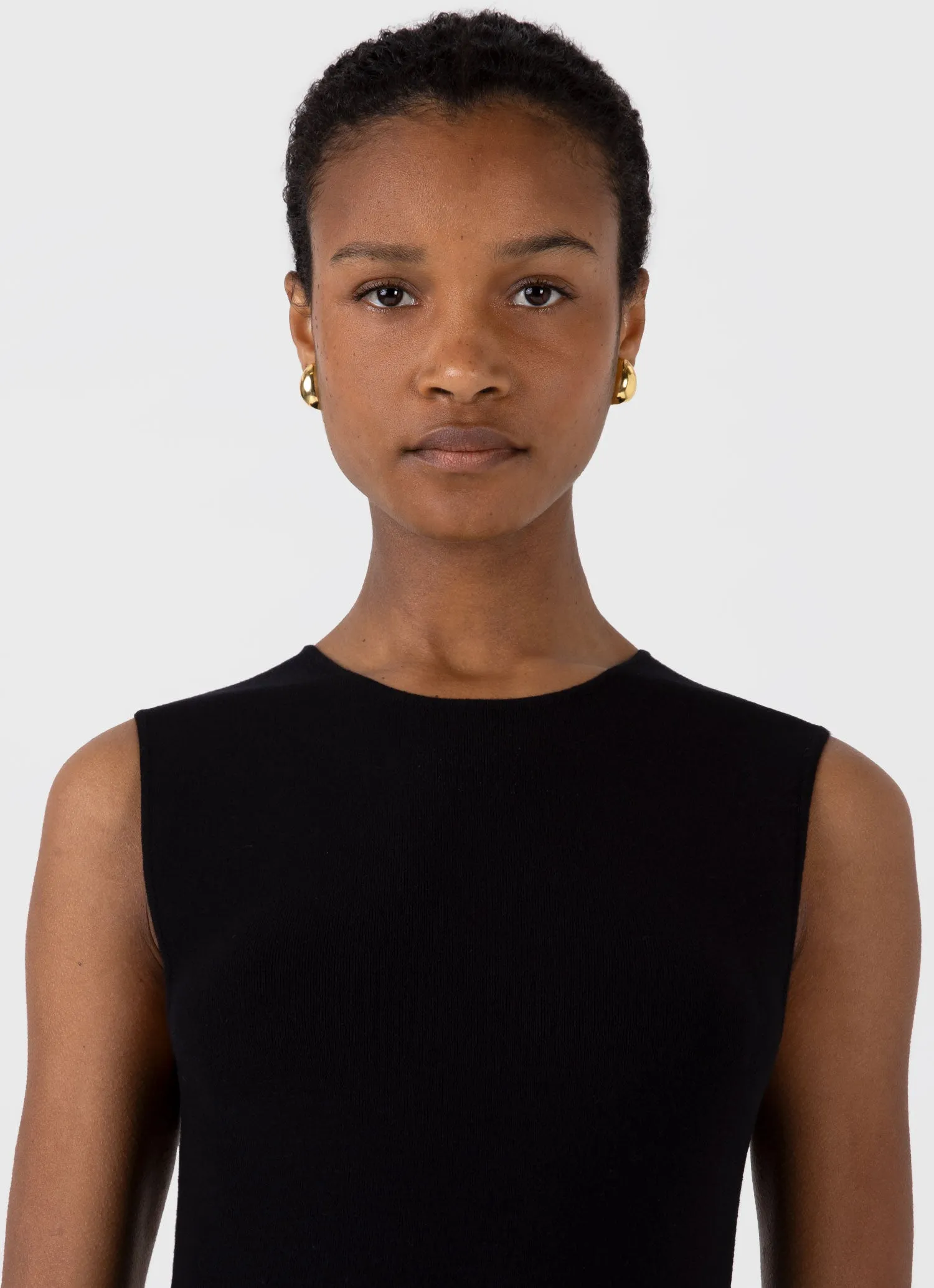 Women's Viscose Dress in Black sold by Sunspel product image thumbnail 4