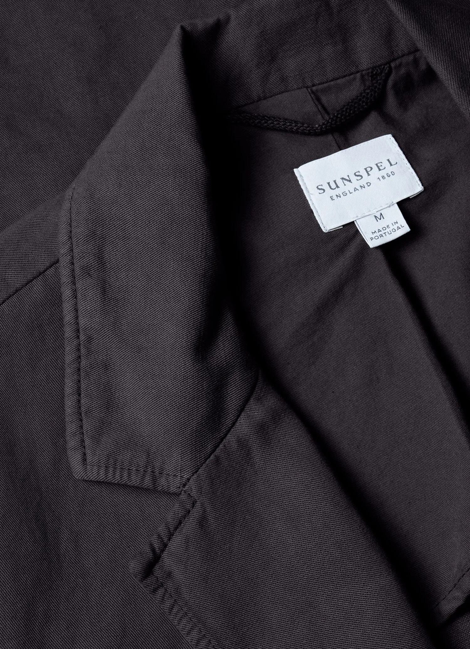 Men's Cotton Linen Two-Piece Suit in Charcoal sold by Sunspel product image thumbnail 4