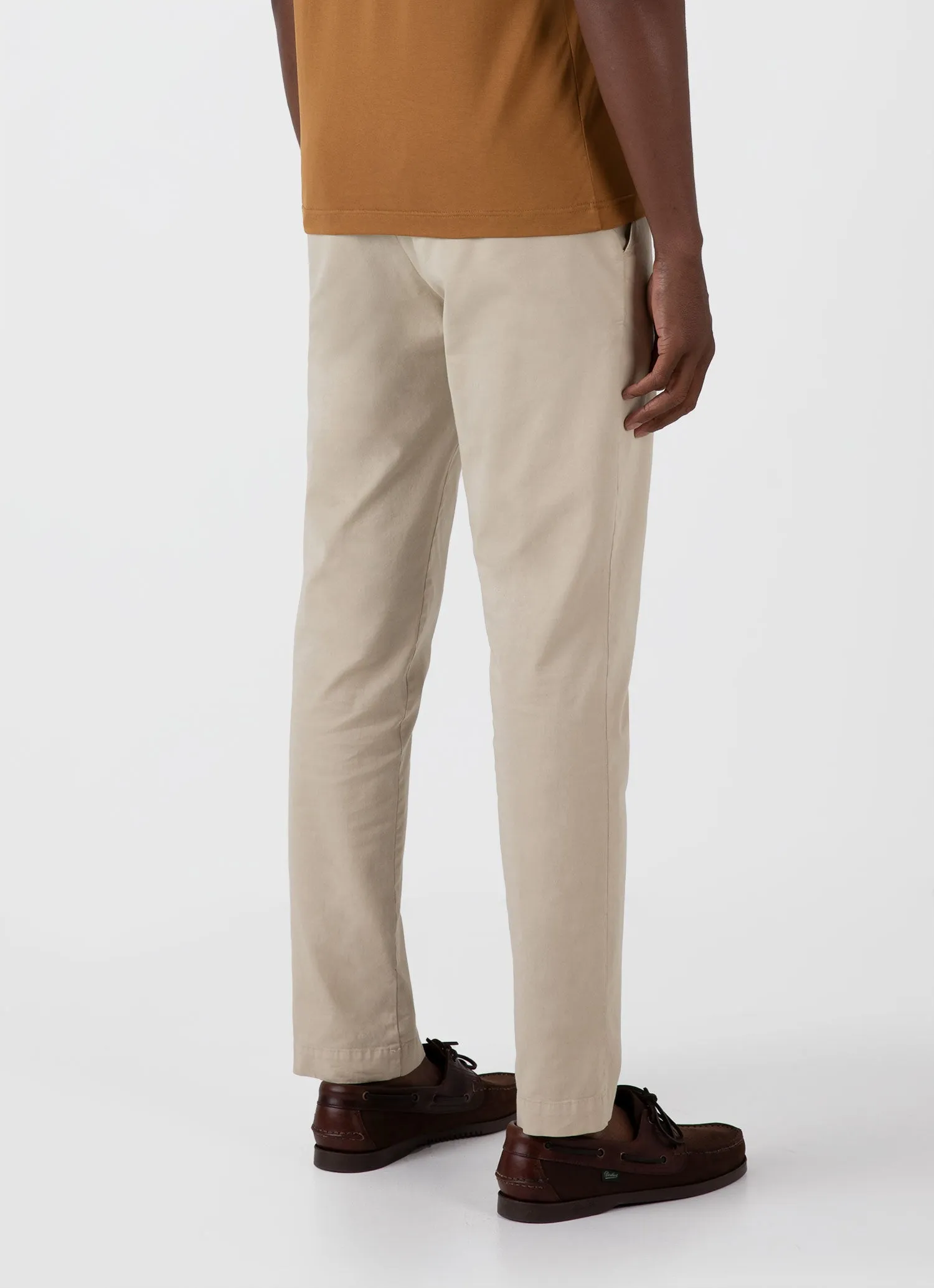 Men's Slim Fit Chino in Light Stone sold by Sunspel product image thumbnail 5