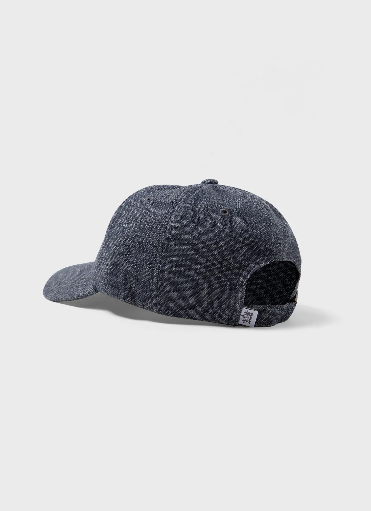 Cotton Linen Twill Cap in Denim Blue sold by Sunspel product image thumbnail 3