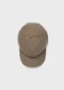 Cotton Raffia Cap in Dark Stone sold by Sunspel
