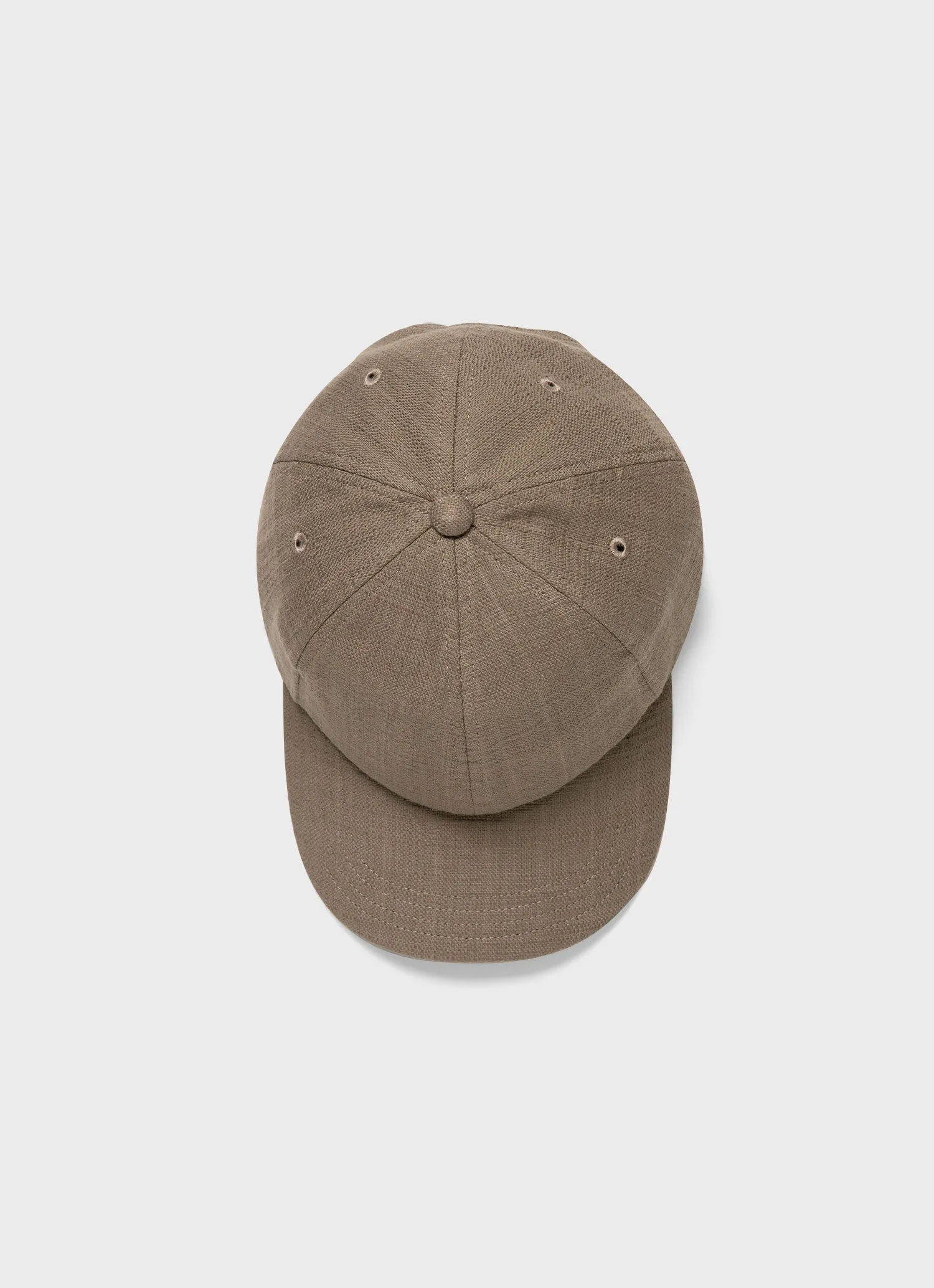 Cotton Raffia Cap in Dark Stone sold by Sunspel product image thumbnail 2