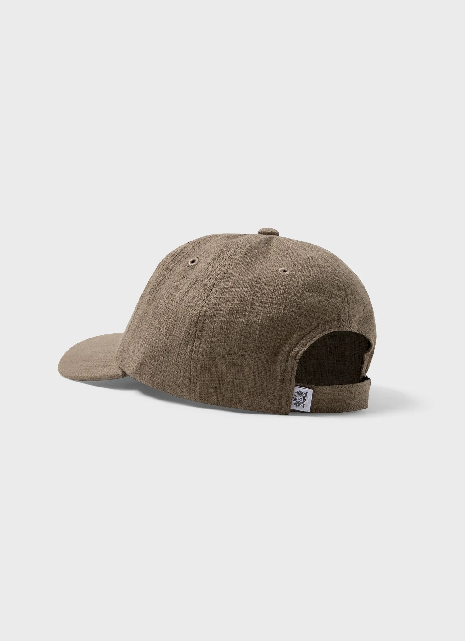 Cotton Raffia Cap in Dark Stone sold by Sunspel product image thumbnail 3