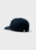 Cotton Raffia Cap in Navy sold by Sunspel