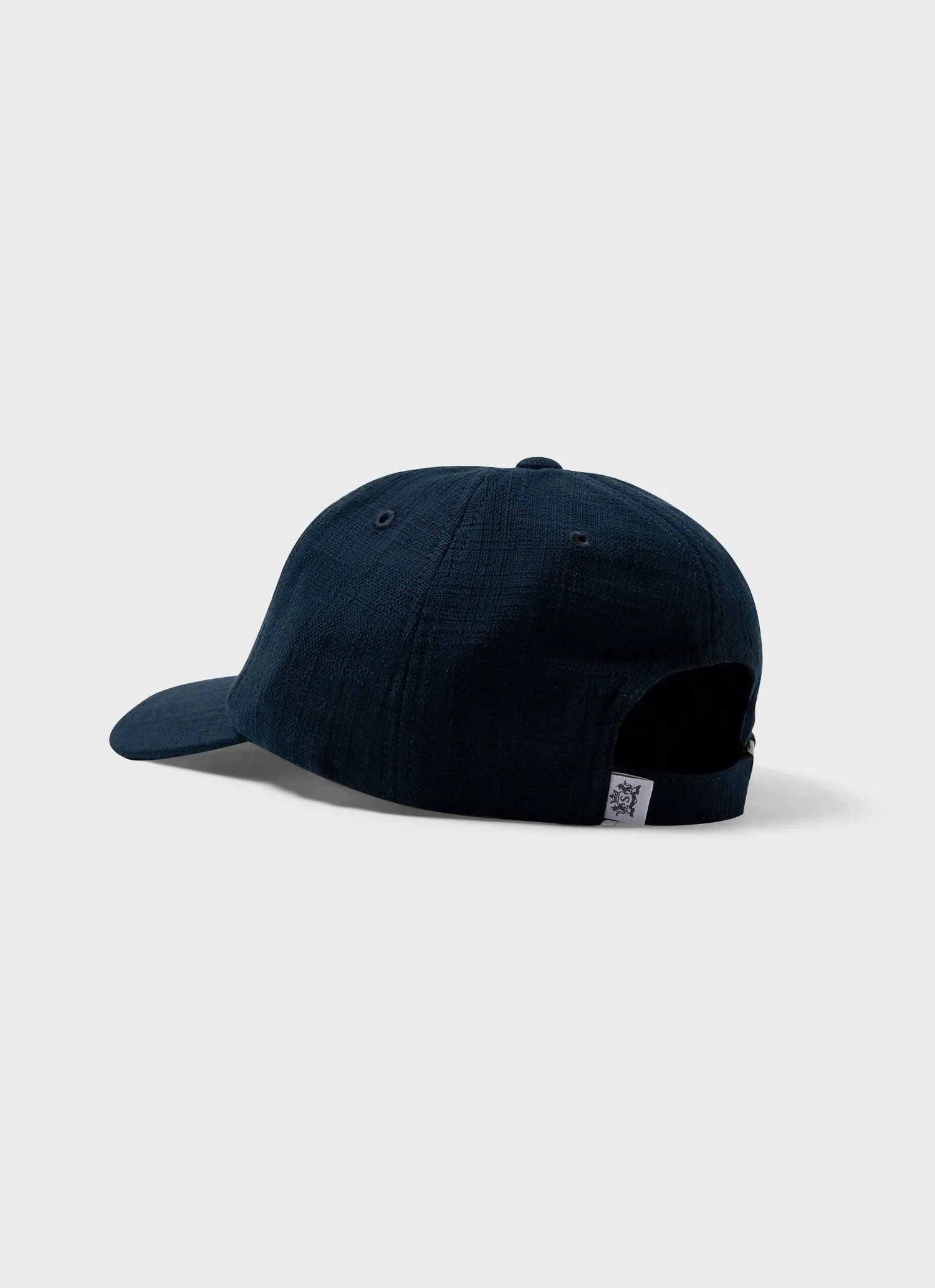 Cotton Raffia Cap in Navy sold by Sunspel product image thumbnail 3