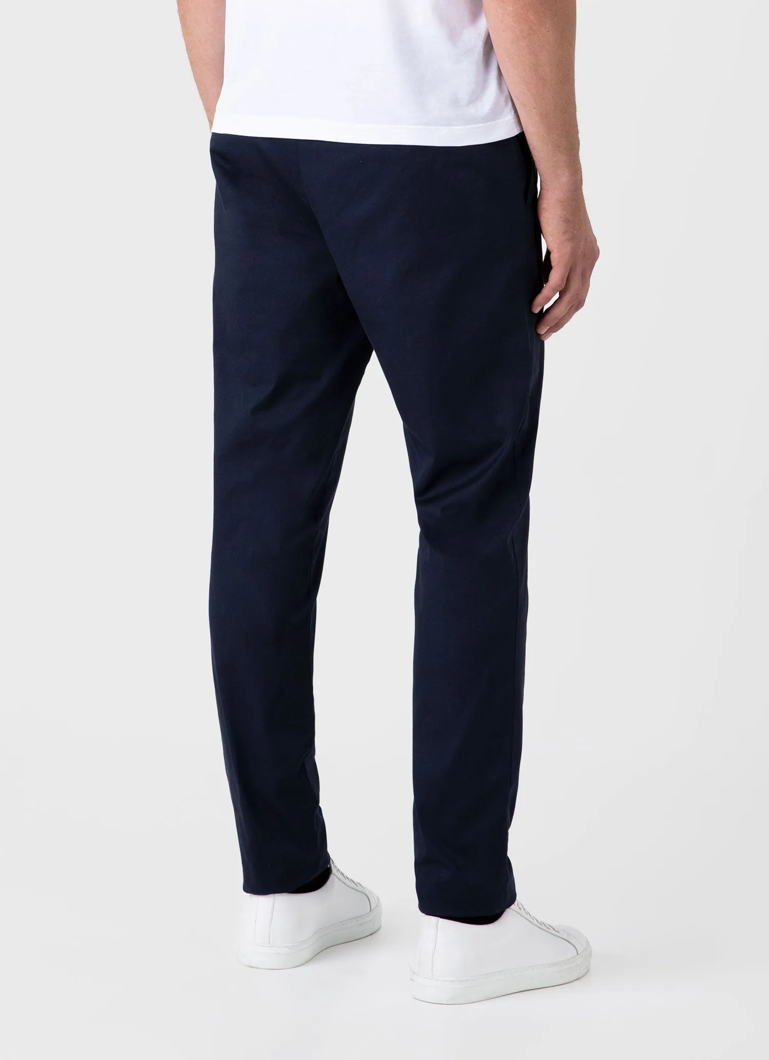 Men's Slim Fit Chino in Navy sold by Sunspel product image thumbnail 5