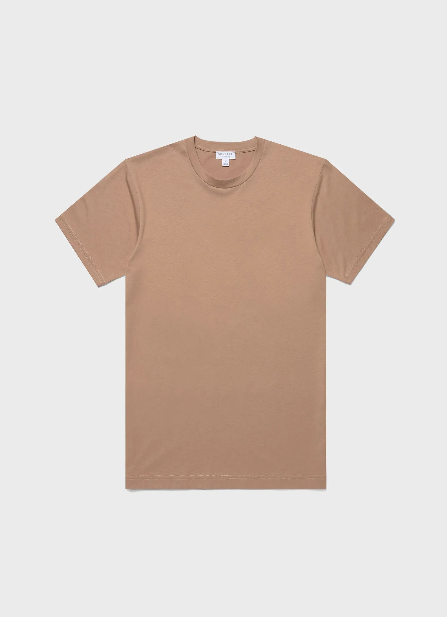 Men's Riviera Midweight T-shirt in Dune sold by Sunspel
