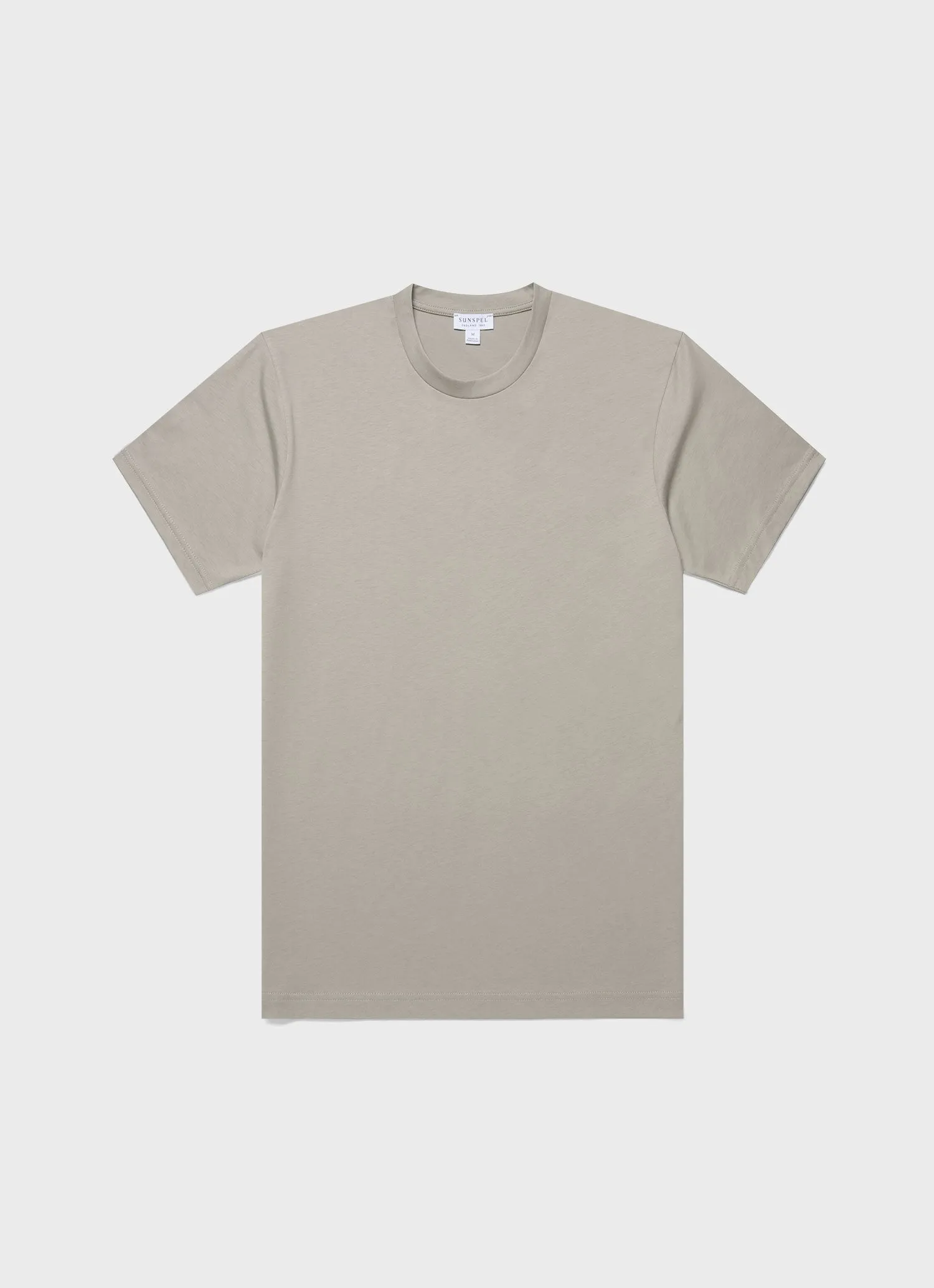 Men's Riviera Midweight T-shirt in Pastel Green sold by Sunspel