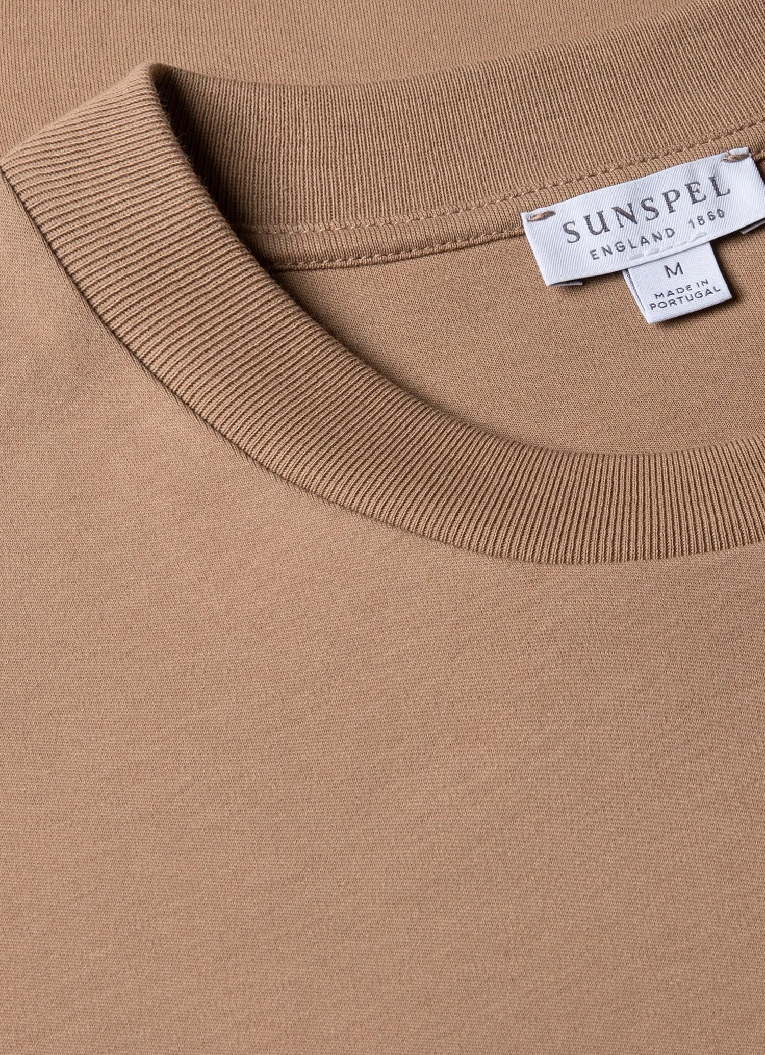 Men's Relaxed Fit Heavyweight T-shirt in Dune sold by Sunspel product image thumbnail 4