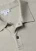 Men's Piqué Polo Shirt in Pastel Green sold by Sunspel