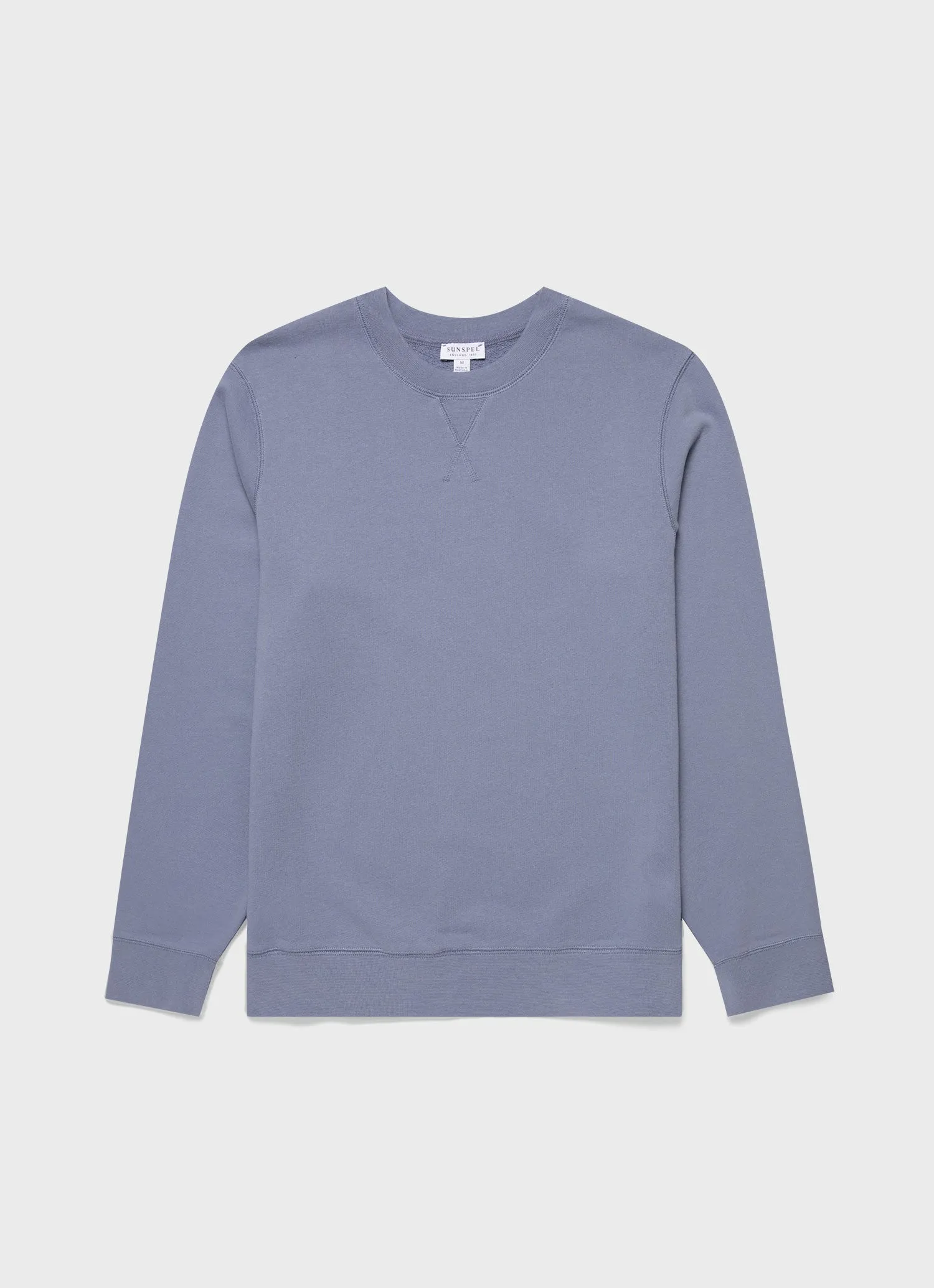 Men's Loopback Sweatshirt in Vintage Blue sold by Sunspel