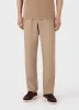 Men's Linen Drawstring Trouser in Dune Melange sold by Sunspel