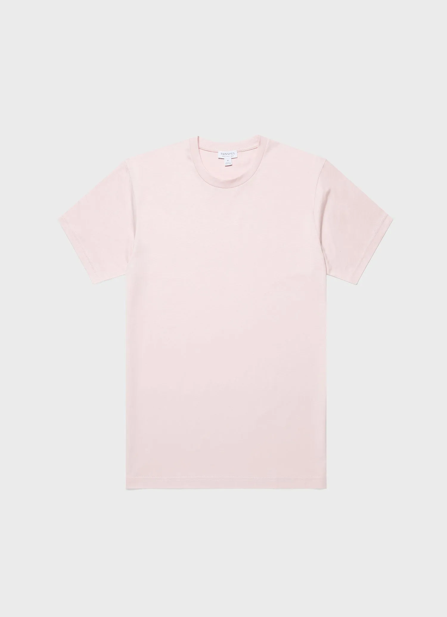 Men's Riviera Midweight T-shirt in Pastel Pink sold by Sunspel