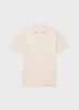 Men's Compact Mesh Knit Polo Shirt in Ecru sold by Sunspel