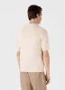 Men's Compact Mesh Knit Polo Shirt in Ecru sold by Sunspel