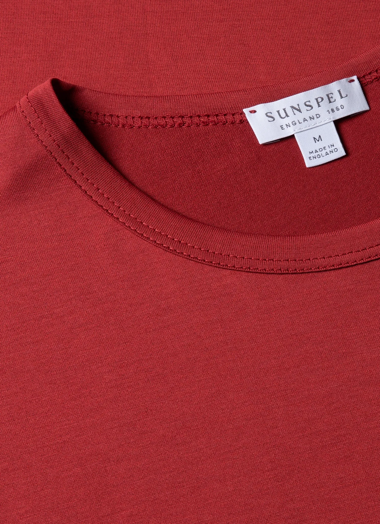 Men's Classic T-shirt in Garnet Red sold by Sunspel product image thumbnail 4