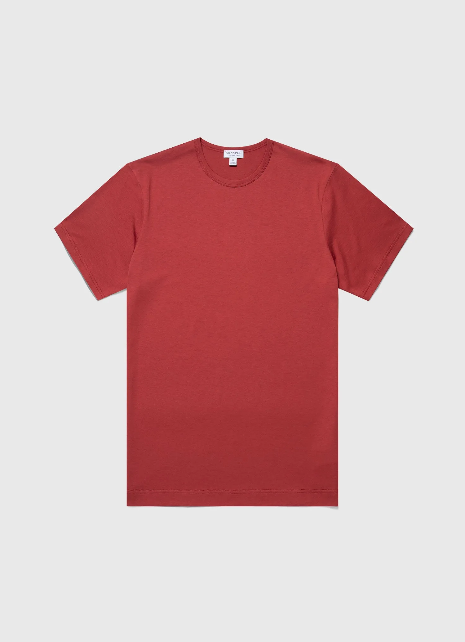 Men's Classic T-shirt in Garnet Red sold by Sunspel