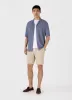 Men's Towelling Camp Collar Shirt in Vintage Blue sold by Sunspel