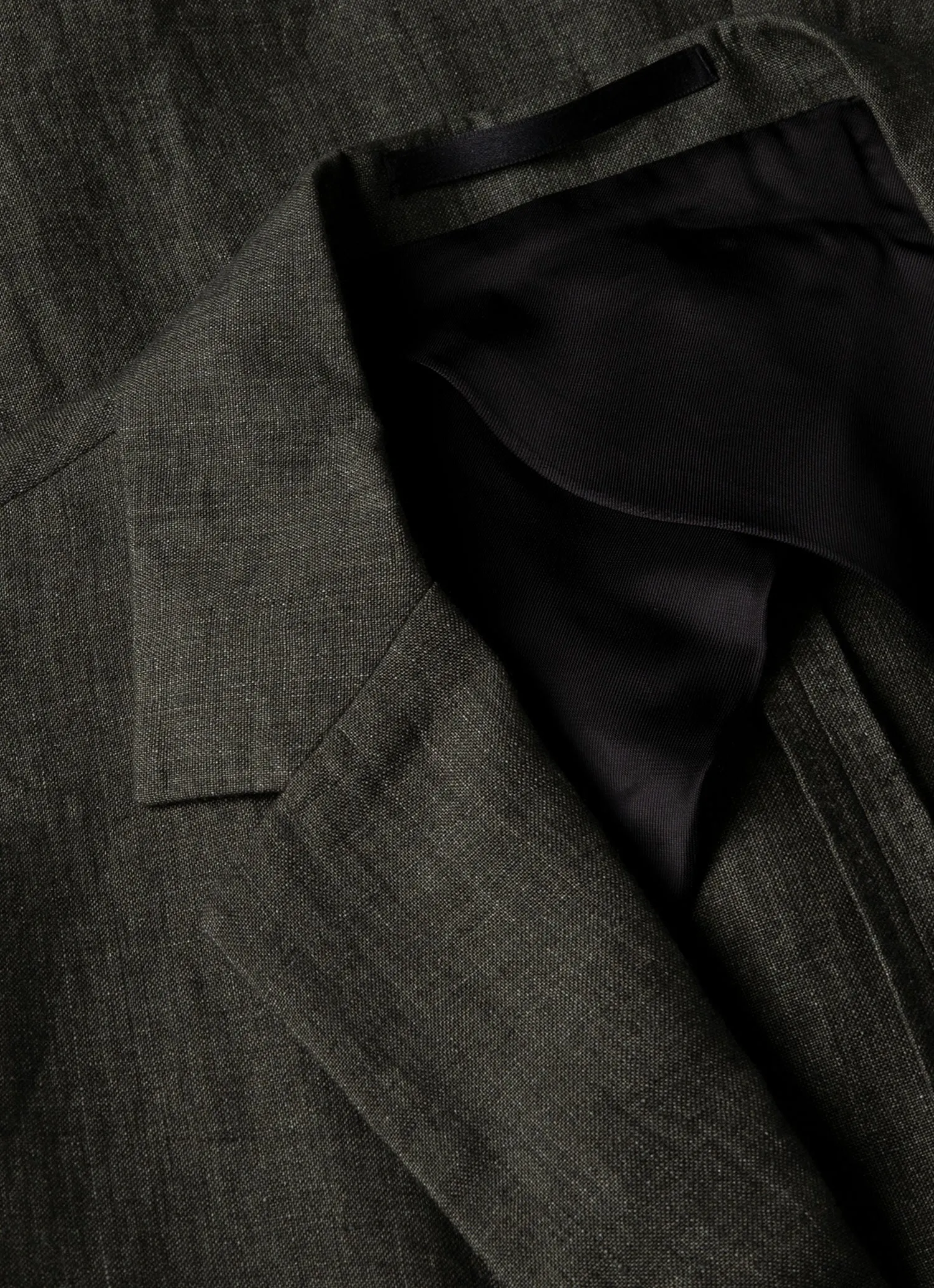 Men's Linen Blazer in Hunter Green sold by Sunspel product image thumbnail 4