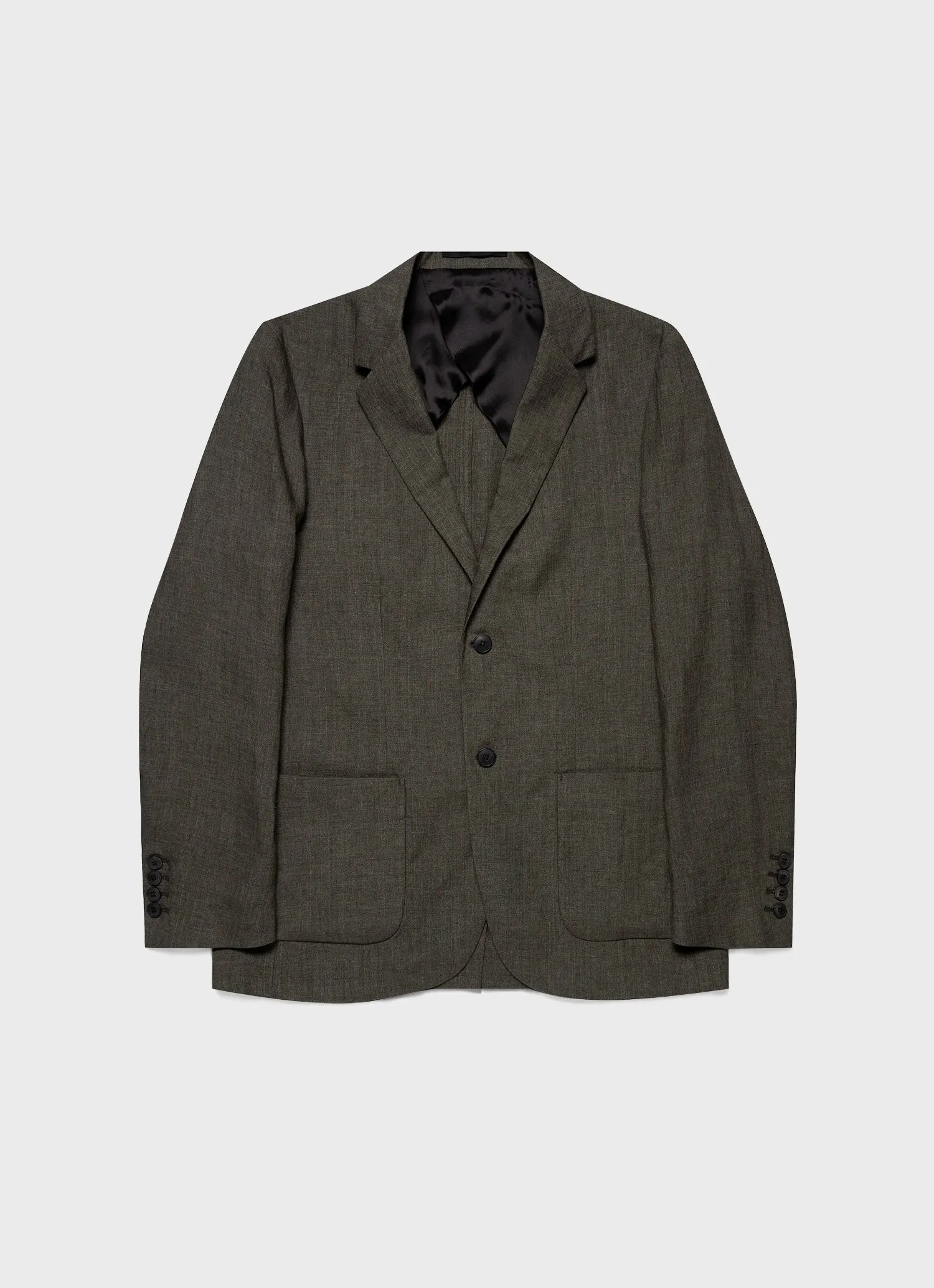 Men's Linen Blazer in Hunter Green sold by Sunspel
