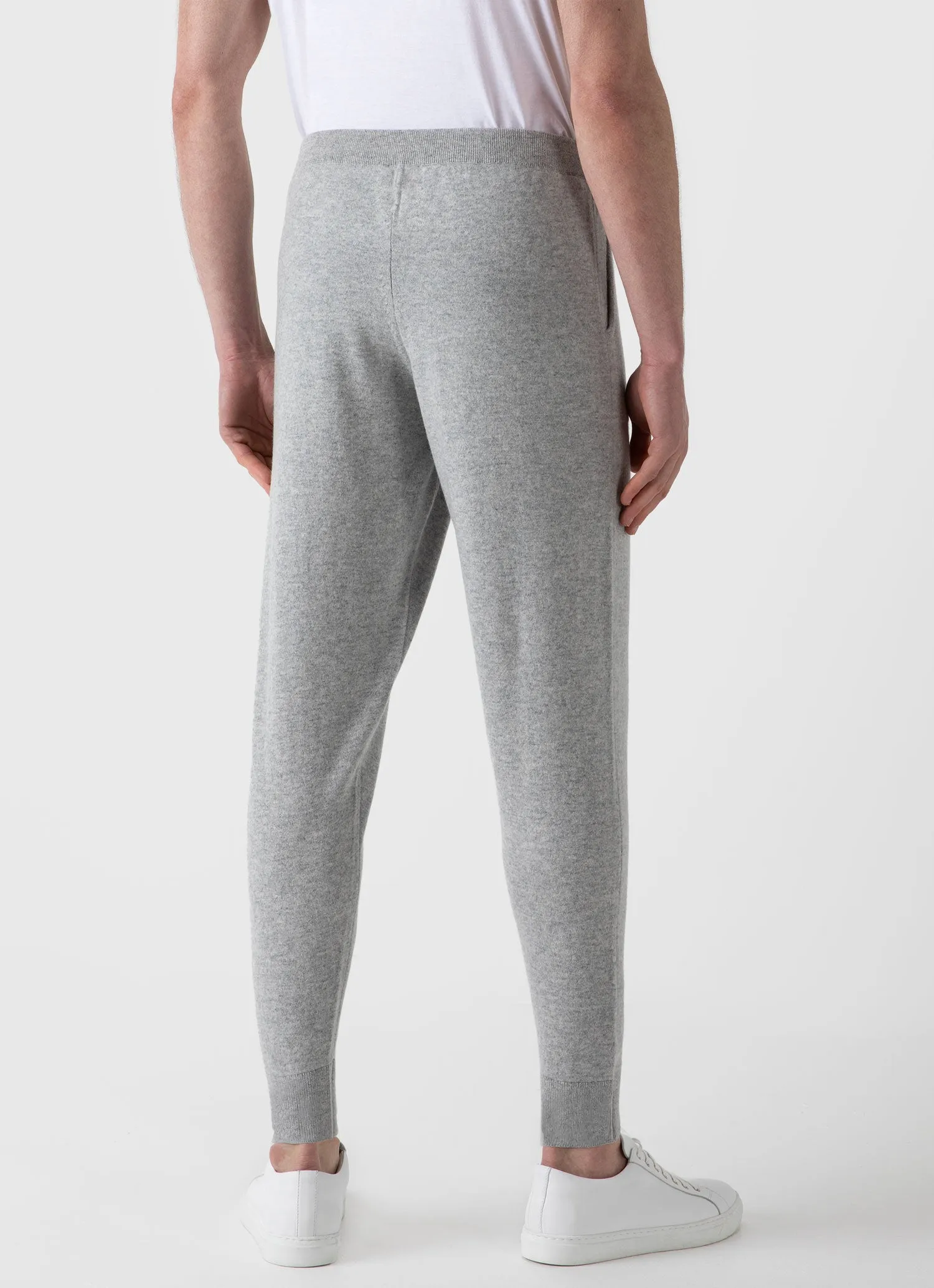 Men's Cashmere Lounge Pant in Grey Melange sold by Sunspel product image thumbnail 5