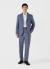 Men's Linen Blazer in Soft Denim Melange sold by Sunspel