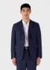 Men's Linen Blazer in Light Navy sold by Sunspel