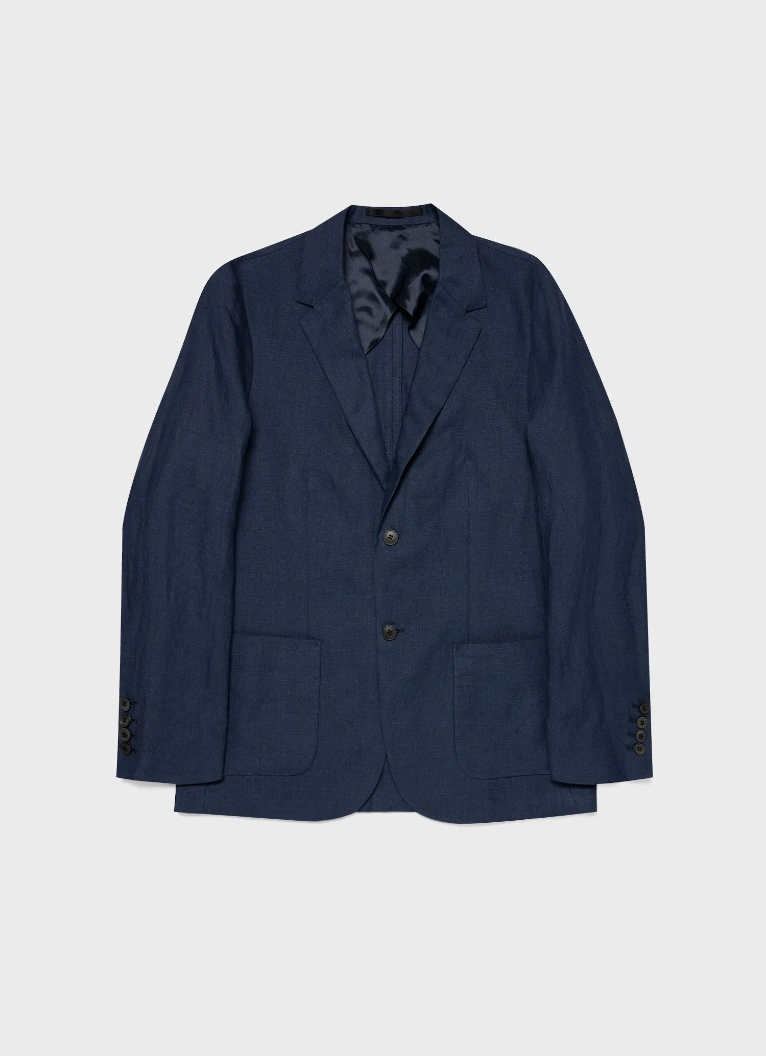 Men's Linen Blazer in Light Navy sold by Sunspel