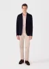 Men's Riviera Polo Shirt in Pastel Pink sold by Sunspel