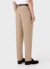 Men's Pleated Linen Trouser in Dune Melange sold by Sunspel