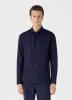 Men's Linen Shirt in Navy sold by Sunspel