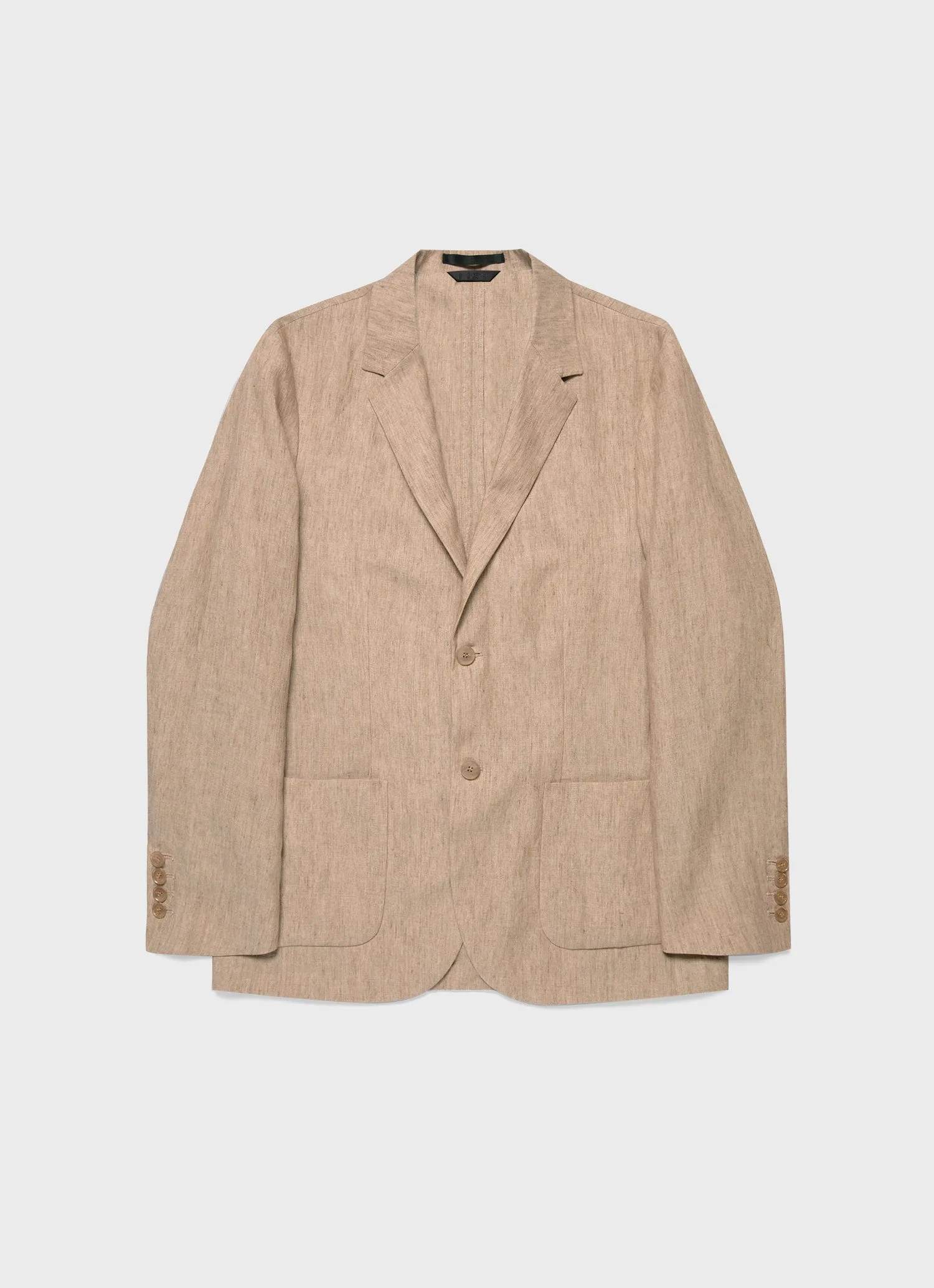 Men's Linen Two-Piece Suit in Dune Melange sold by Sunspel product image thumbnail 4