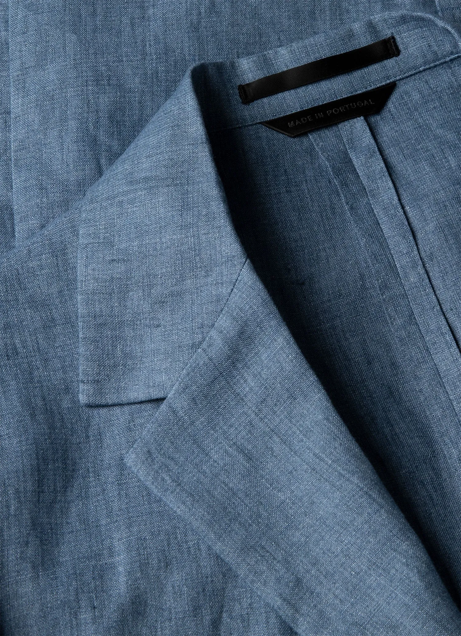 Men's Linen Two-Piece Suit in Soft Denim Melange sold by Sunspel product image thumbnail 5