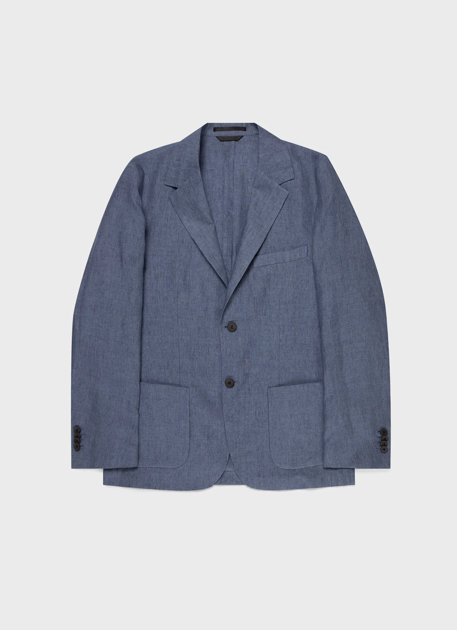 Men's Linen Two-Piece Suit in Soft Denim Melange sold by Sunspel product image thumbnail 4